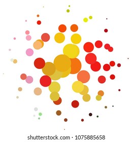 Abstract halftone background pattern. Spotted colorful vector line illustration

