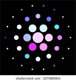 Abstract halftone background pattern. Spotted colorful vector line illustration
