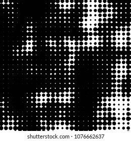 Abstract halftone background pattern. Spotted monochrome vector line illustration
