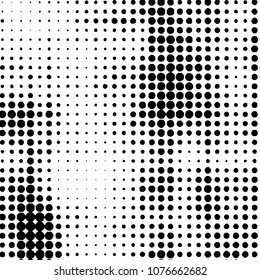 Abstract halftone background pattern. Spotted monochrome vector line illustration
