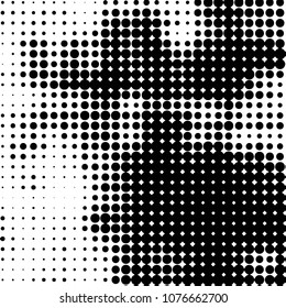 Abstract halftone background pattern. Spotted monochrome vector line illustration
