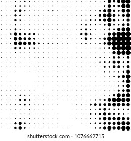 Abstract halftone background pattern. Spotted monochrome vector line illustration
