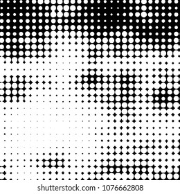 Abstract halftone background pattern. Spotted monochrome vector line illustration
