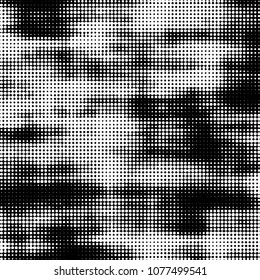 Abstract halftone background pattern. Spotted monochrome vector line illustration
