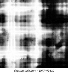 Abstract halftone background pattern. Spotted monochrome vector line illustration
