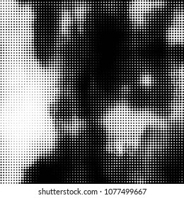 Abstract halftone background pattern. Spotted monochrome vector line illustration
