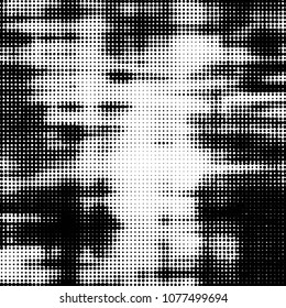 Abstract halftone background pattern. Spotted monochrome vector line illustration

