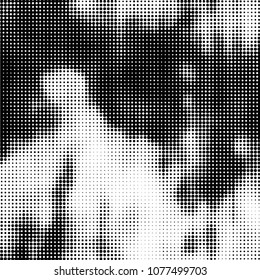 Abstract halftone background pattern. Spotted monochrome vector line illustration
