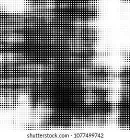 Abstract halftone background pattern. Spotted monochrome vector line illustration
