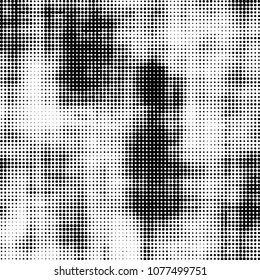 Abstract halftone background pattern. Spotted monochrome vector line illustration

