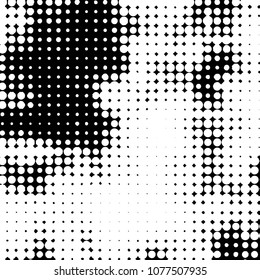 Abstract halftone background pattern. Spotted monochrome vector line illustration
