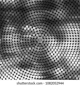 Abstract halftone background pattern. Spotted monochrome vector line illustration
