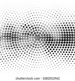 Abstract halftone background pattern. Spotted monochrome vector line illustration
