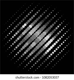 Abstract halftone background pattern. Spotted monochrome vector line illustration
