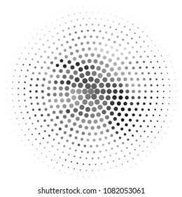 Abstract halftone background pattern. Spotted monochrome vector line illustration
