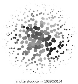 Abstract halftone background pattern. Spotted monochrome vector line illustration
