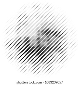 Abstract halftone background pattern. Spotted monochrome vector line illustration
