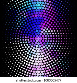Abstract halftone background pattern. Spotted colorful vector line illustration
