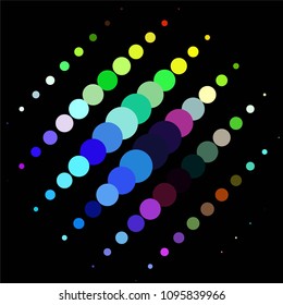 Abstract halftone background pattern. Spotted colorful vector line illustration
