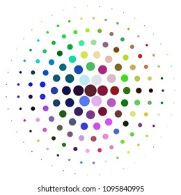 Abstract halftone background pattern. Spotted colorful vector line illustration

