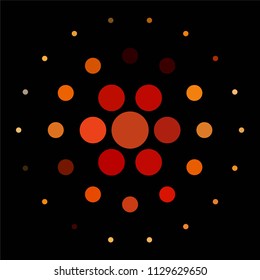 Abstract halftone background pattern. Spotted colorful vector line illustration
