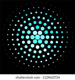 Abstract halftone background pattern. Spotted colorful vector line illustration
