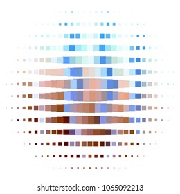 Abstract halftone background pattern. Squared colorful vector line illustration
