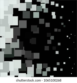 Abstract halftone background pattern. Squared monochrome vector line illustration
