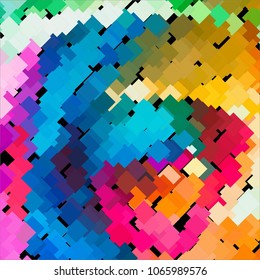 Abstract halftone background pattern. Squared colorful vector line illustration
