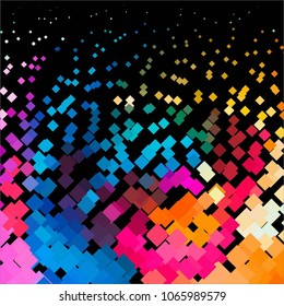 Abstract halftone background pattern. Squared colorful vector line illustration
