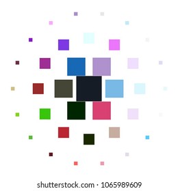 Abstract halftone background pattern. Squared colorful vector line illustration
