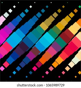 Abstract halftone background pattern. Squared colorful vector line illustration
