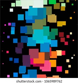 Abstract halftone background pattern. Squared colorful vector line illustration
