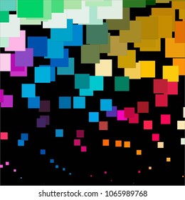 Abstract halftone background pattern. Squared colorful vector line illustration
