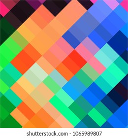 Abstract halftone background pattern. Squared colorful vector line illustration

