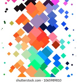 Abstract halftone background pattern. Squared colorful vector line illustration
