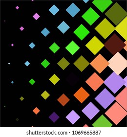 Abstract halftone background pattern. Squared colorful vector line illustration
