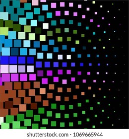Abstract halftone background pattern. Squared colorful vector line illustration
