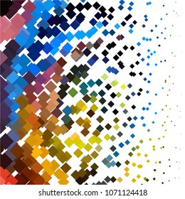 Abstract halftone background pattern. Squared colorful vector line illustration
