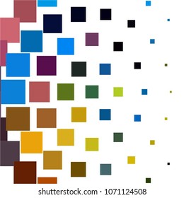 Abstract halftone background pattern. Squared colorful vector line illustration
