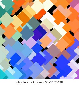 Abstract halftone background pattern. Squared colorful vector line illustration

