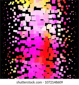 Abstract halftone background pattern. Squared colorful vector line illustration
