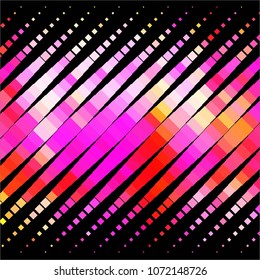 Abstract halftone background pattern. Squared colorful vector line illustration
