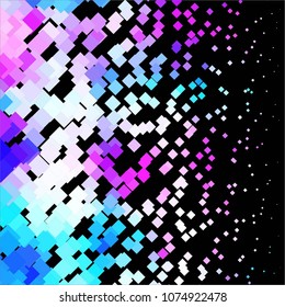 Abstract halftone background pattern. Squared colorful vector line illustration
