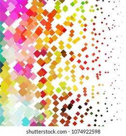 Abstract halftone background pattern. Squared colorful vector line illustration
