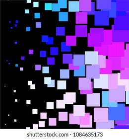 Abstract halftone background pattern. Squared colorful vector line illustration
