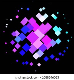 Abstract halftone background pattern. Squared colorful vector line illustration
