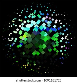 Abstract halftone background pattern. Squared colorful vector line illustration
