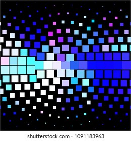 Abstract halftone background pattern. Squared colorful vector line illustration

