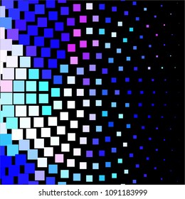 Abstract halftone background pattern. Squared colorful vector line illustration

